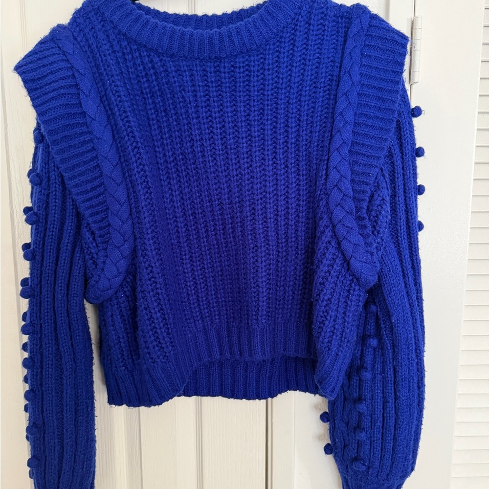 FARM Rio Royal Blue Knit Sweater